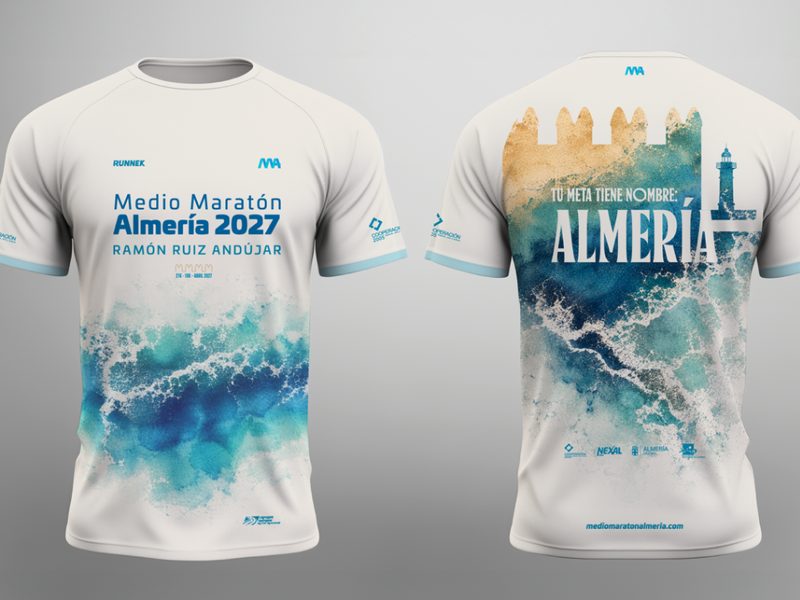 Camisetas oficiales del Medio Maratón Almería 2027